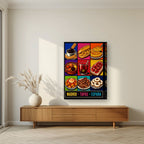 Tapas Madrileñas — Madrid art print, on thick canvas, styled in a living room