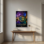 Coves del Drac — Mallorca art print, in a white frame, styled in a desk