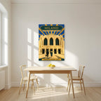 Stazione Centrale — Milan art print, unframed poster, styled in a kitchen