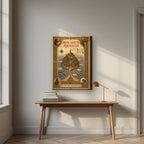 Mons Sancti Michaelis — Mont-Saint-Michel art print, on thick canvas, styled in a desk