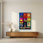 Trésors Normands — Mont-Saint-Michel art print, as an acrylic print, styled in a living room