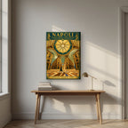 Galleria Umberto I — Napoli art print, on slim canvas, styled in a desk