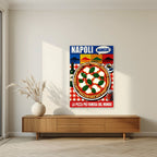 Mangia! — Napoli art print, unframed poster, styled in a living room