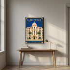 La Promenade — Nice art print, on slim canvas, styled in a desk
