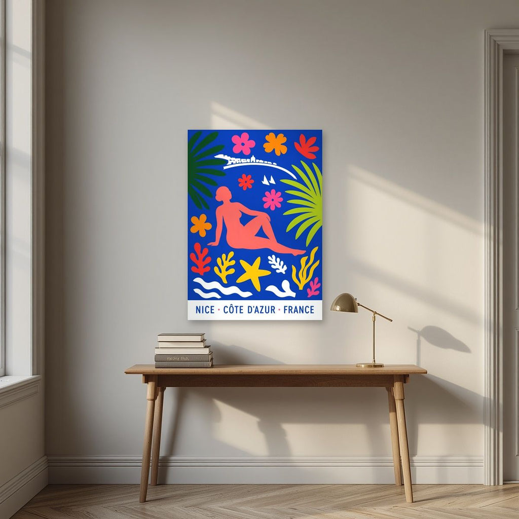 Papiers Découpés — Nice art print, unframed poster, styled in a desk