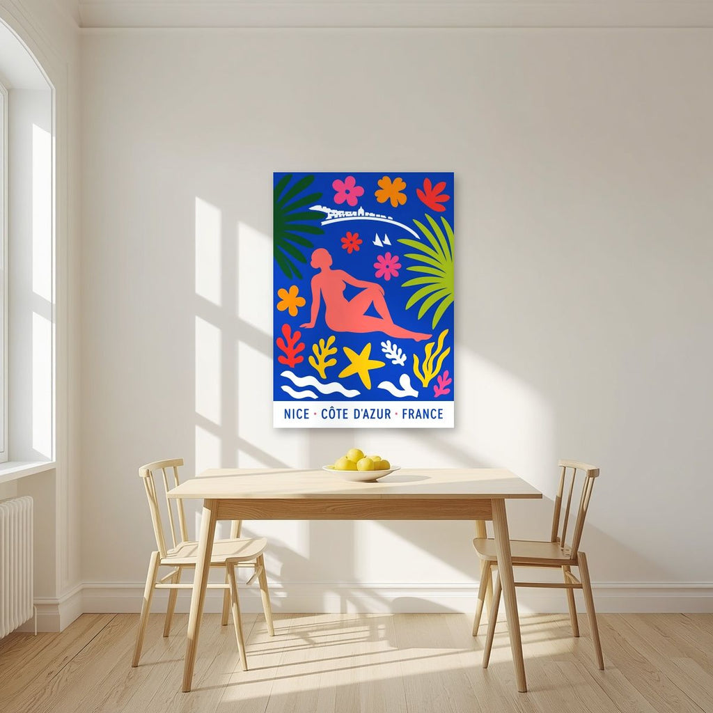 Papiers Découpés — Nice art print, unframed poster, styled in a kitchen