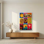 Vieux-Nice — Nice art print, in a white frame, styled in a living room