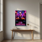 Lama Beats — No Probllama art print, in a white frame, styled in a desk