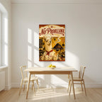 Tres Tres Brule — No Probllama art print, unframed poster, styled in a kitchen