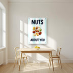 Nuts About You – Amalfi Aqua | Art Print — acrylic print, room scene