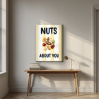 Nuts About You – Limoncello on a thick-edge canvas, above an oak writing desk