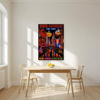 Kuidaore — Osaka art print, unframed poster, styled in a kitchen
