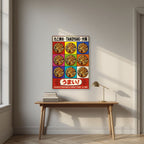 Takoyaki — Osaka art print, unframed poster, styled in a desk