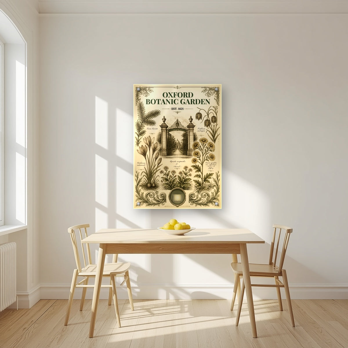Botanic Garden | Oxford Art Print — acrylic print, room scene
