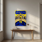 Over the Bridge | Oxford Art Print — acrylic print, room scene