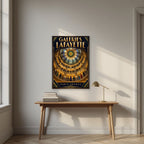 Galeries Lafayette — Paris art print, unframed poster, styled in a desk