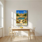 Jardin du Luxembourg — Paris art print, on thick canvas, styled in a kitchen