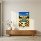 Jardin du Luxembourg — Paris art print, unframed poster, styled in a living room