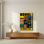 Hiyas ng Isla — Bohol art print, on thick canvas, styled in a living room