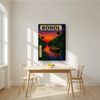 Ilog Loboc — Bohol art print, on thick canvas, styled in a kitchen