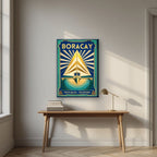 Layag — Boracay art print, on slim canvas, styled in a desk