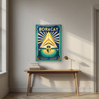 Layag — Boracay art print, as an acrylic print, styled in a desk