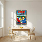 Paraw Regatta — Boracay art print, unframed poster, styled in a kitchen