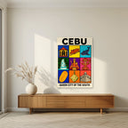 Siyam — Cebu art print, unframed poster, styled in a living room