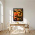 Intramuros — Manila art print, on thick canvas, styled in a kitchen