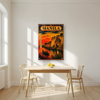 Intramuros — Manila art print, as an acrylic print, styled in a kitchen