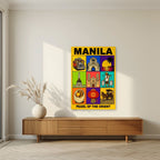 Siyam na Sagisag — Manila art print, unframed poster, styled in a living room