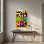 Siyam na Sagisag — Manila art print, unframed poster, styled in a desk