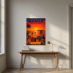 Takipsilim sa Baybayin — Manila art print, unframed poster, styled in a desk