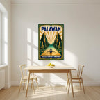 Gintong Palma — Palawan art print, unframed poster, styled in a kitchen
