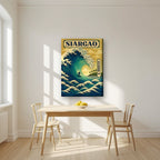 Dakilang Alon — Siargao art print, on slim canvas, styled in a kitchen