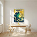 Dakilang Alon — Siargao art print, as an acrylic print, styled in a kitchen