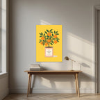 Orange Tree — Fruit Trees art print, unframed poster, styled in a desk