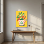 Strawberry — Fruit Trees art print, as an acrylic print, styled in a desk