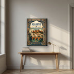 Al-Gharb — Algarve art print, on thick canvas, styled in a desk