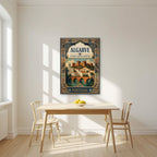 Al-Gharb — Algarve art print, unframed poster, styled in a kitchen