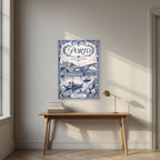 Azul e Branco — Porto art print, unframed poster, styled in a desk