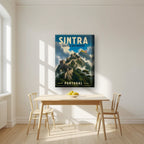 Castelo dos Mouros — Sintra art print, on thick canvas, styled in a kitchen