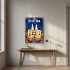 Chamines Reais — Sintra art print, as an acrylic print, styled in a desk