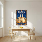Chamines Reais — Sintra art print, unframed poster, styled in a kitchen