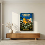 Palacio da Pena — Sintra art print, on thick canvas, styled in a living room
