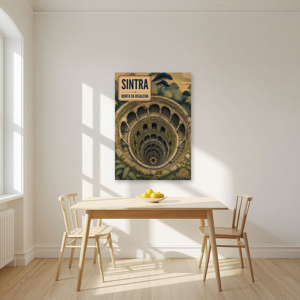 Poco Iniciatico — Sintra art print, unframed poster, styled in a kitchen
