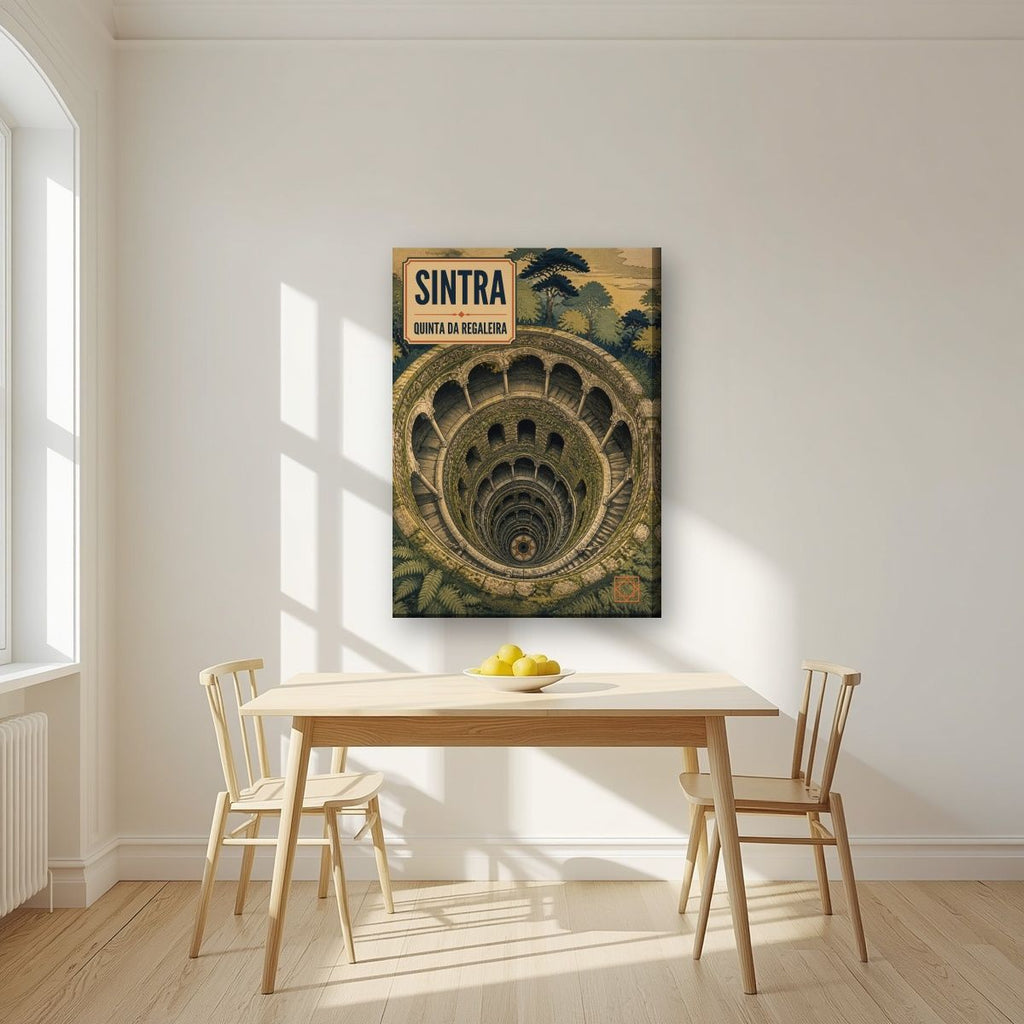 Poco Iniciatico — Sintra art print, on slim canvas, styled in a kitchen