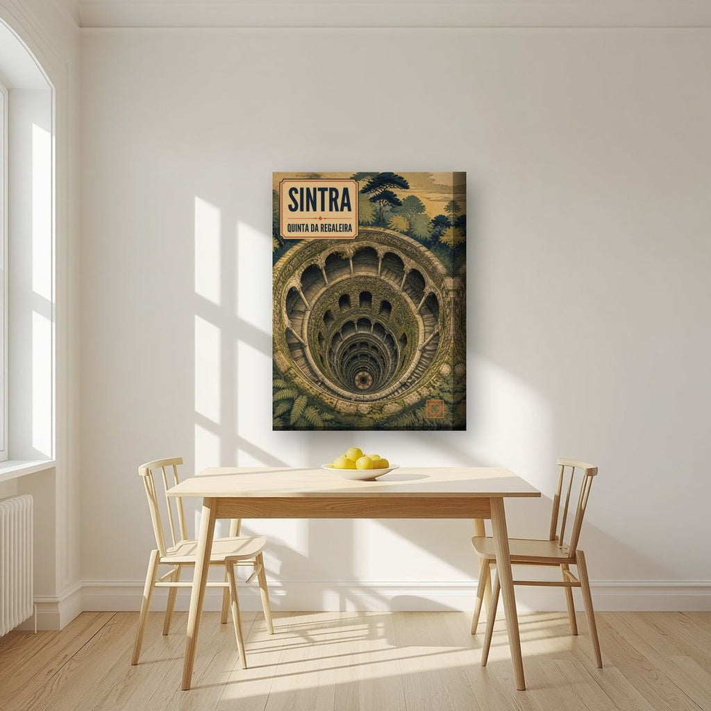 Poco Iniciatico — Sintra art print, on thick canvas, styled in a kitchen