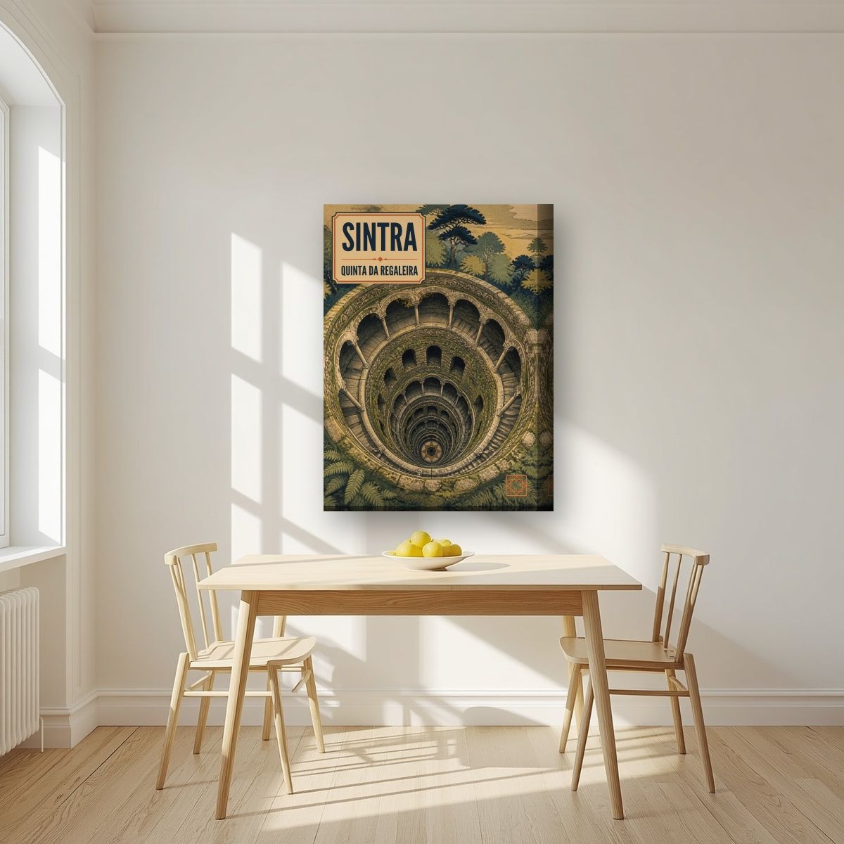 Poco Iniciatico — Sintra art print, on thick canvas, styled in a kitchen