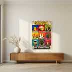 Vila Romantica — Sintra art print, unframed poster, styled in a living room